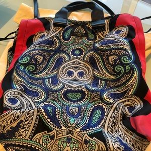 Lanvin Silk Paisley Print Bag